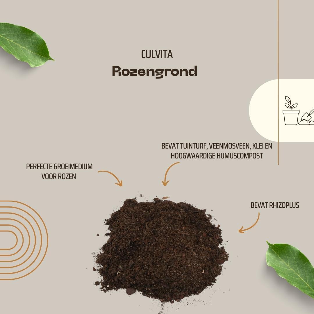 Rosenerde 40 Liter - Blumenerde geeignet für Rosen - Culvita