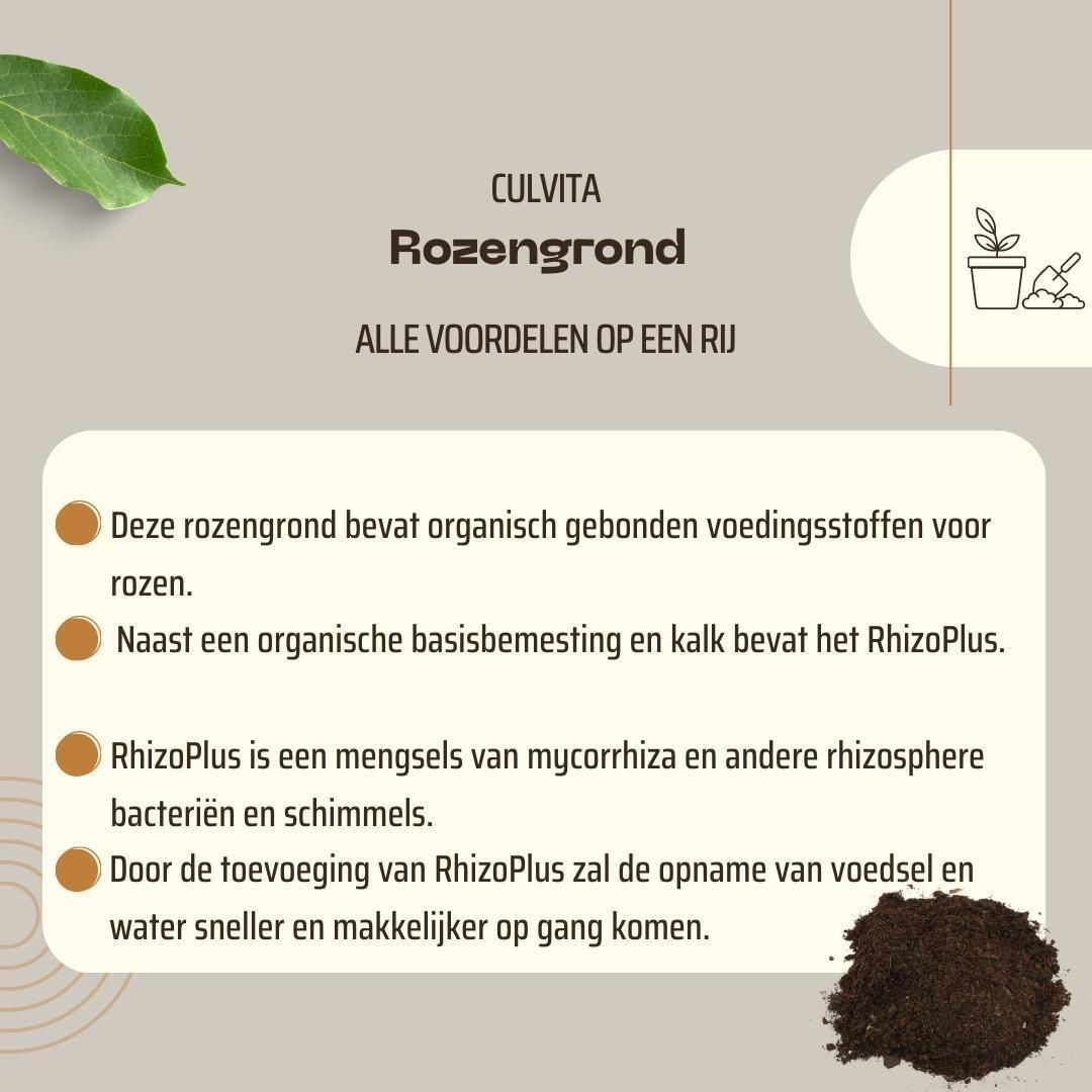 Rosenerde 40 Liter - Blumenerde geeignet für Rosen - Culvita