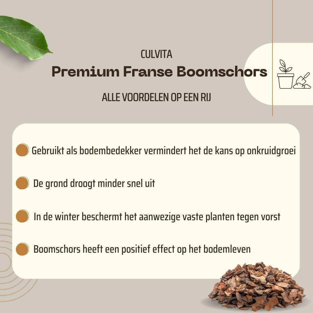 Premium-Bodendecker aus französischer Baumrinde – Zierrinde 30–40 mm – Rinde geeignet für den Bau von Gehwegen – 1560 Liter – Palette