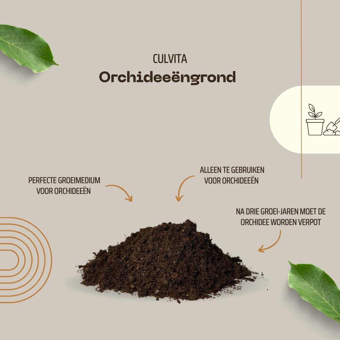 Orchideenerde 5L Culvita - Blumenerde geeignet für Orchideen