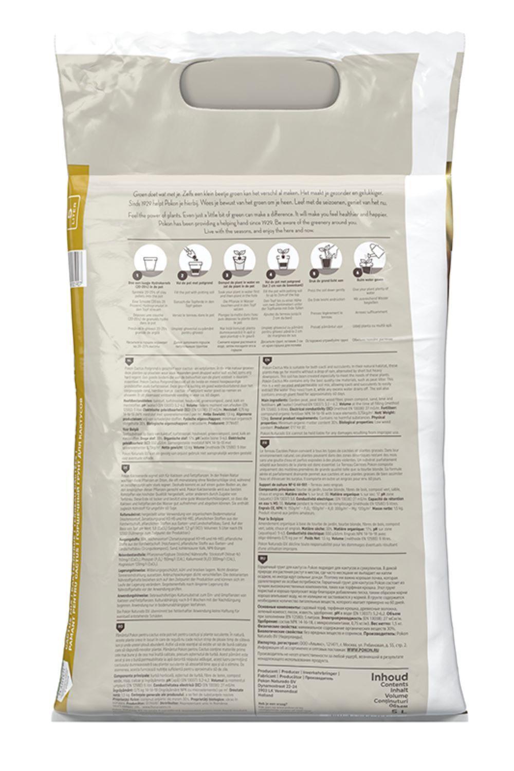Pokon Blumenerde für Kakteen und Sukkulenten, 5 l