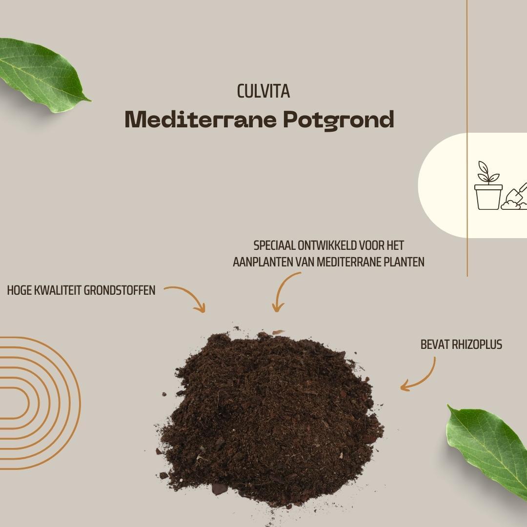 Mediterrane Blumenerde mit RhizoPlus – 40 Liter – Culvita