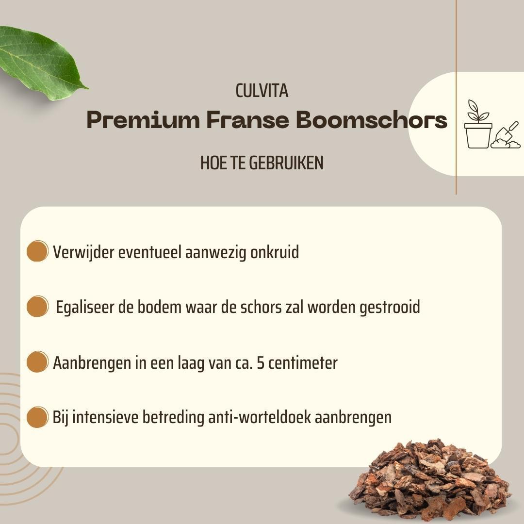 Premium-Bodendecker aus französischer Baumrinde – Zierrinde 30–40 mm – Rinde geeignet für den Bau von Gehwegen – 1560 Liter – Palette
