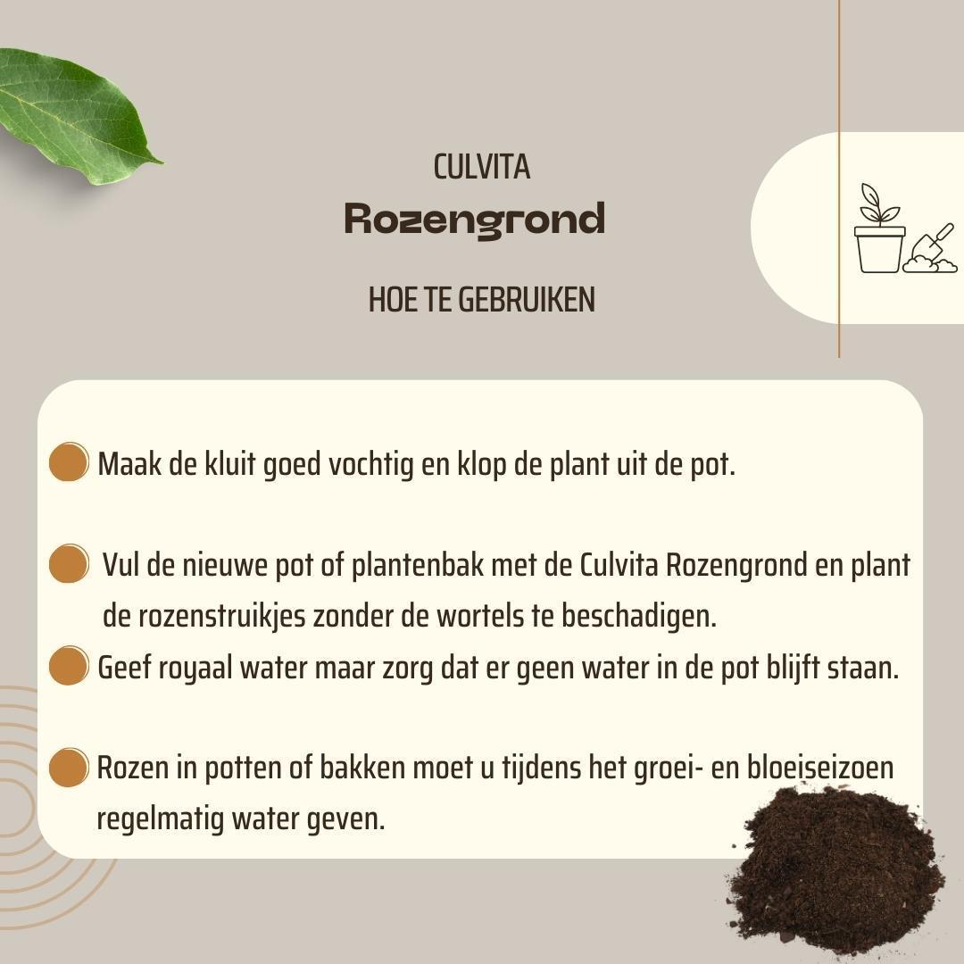 Rozengrond 40 liter - potgrond geschikt voor rozen - Culvita