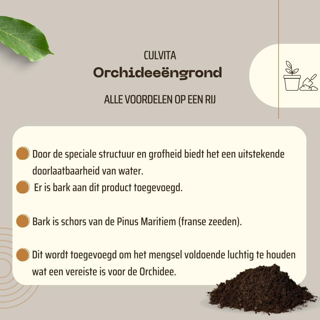 Orchideenerde 5L Culvita - Blumenerde geeignet für Orchideen