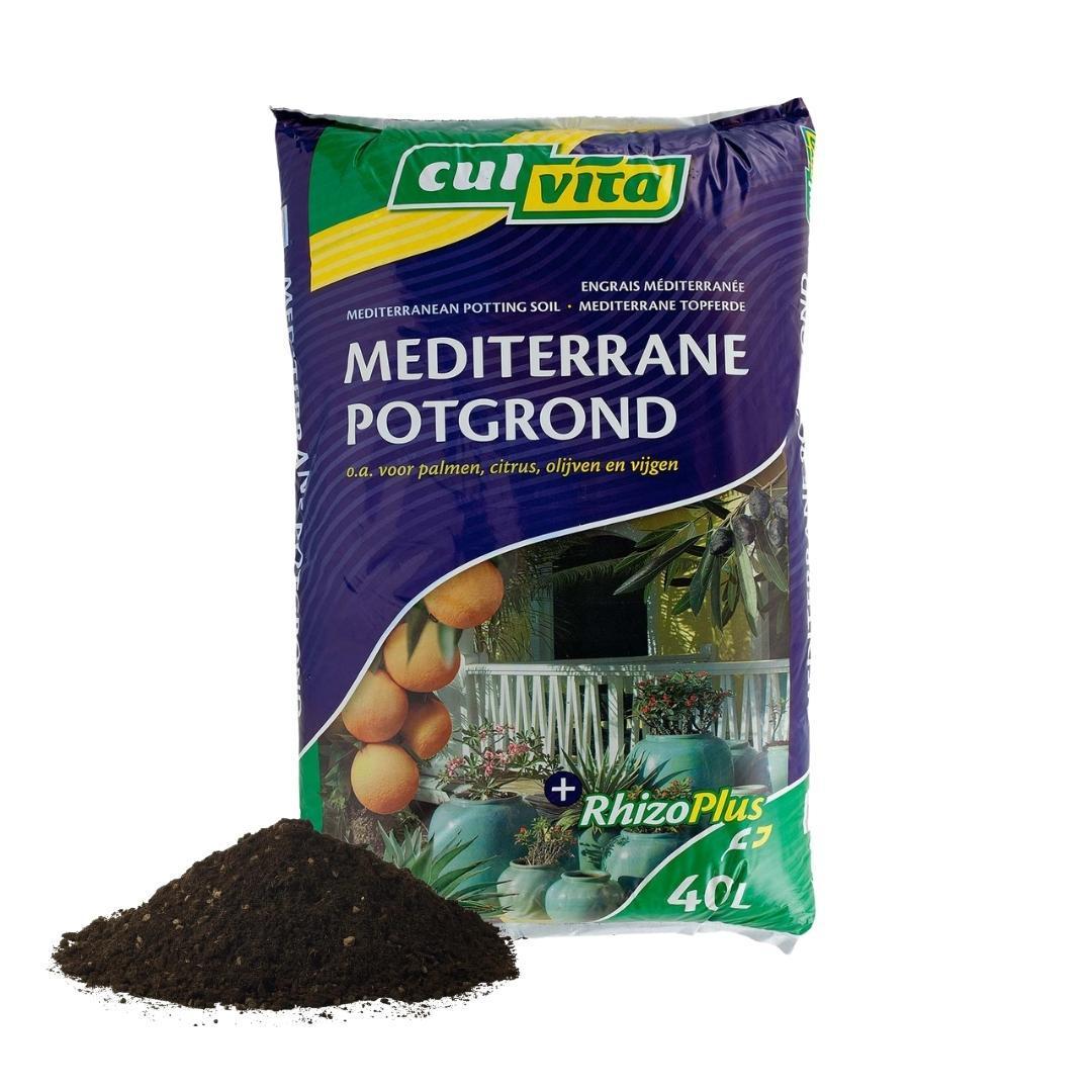 Mediterrane Blumenerde mit RhizoPlus – 40 Liter – Culvita