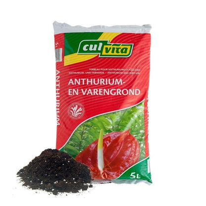 Anthurien- und Farnerde 5 Liter – Blumenerde geeignet für Anthurien und Farne – Culvita