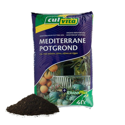 Mediterrane Blumenerde mit RhizoPlus – 40 Liter – Culvita