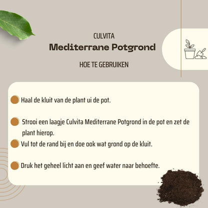 Mediterrane Blumenerde mit RhizoPlus – 40 Liter – Culvita